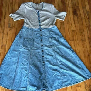 Vintage maxi denim  dress